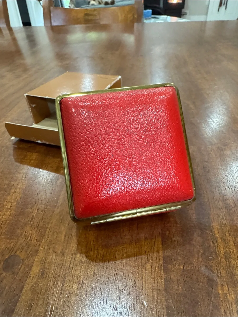 Vintage Linden Travel Alarm Cloth with Genuine Leather Luminous No 502